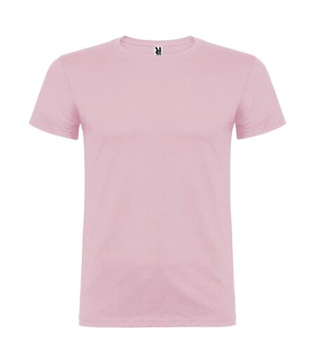 Mens beagle short-sleeved t-shirt light pink Roly