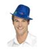 Unisex adult sequin light up trilby blue Smiffys-1