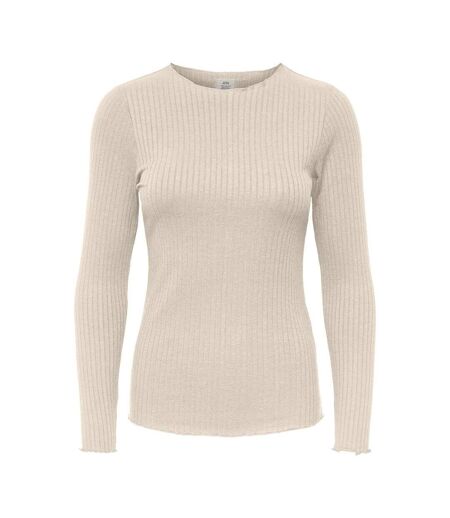 T-Shirt manches longues beige femme jdy fransiska