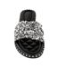 Womens/ladies Bella Flat Slides Black Where´s That From-3
