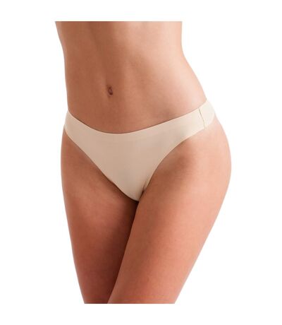 Silky Womens/Ladies Invisible Low Rise Dance Thong (Nude) - UTLW449