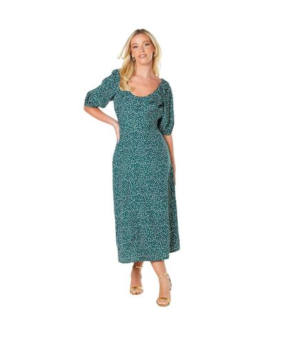 Robe mi-longue femme vert Dorothy Perkins