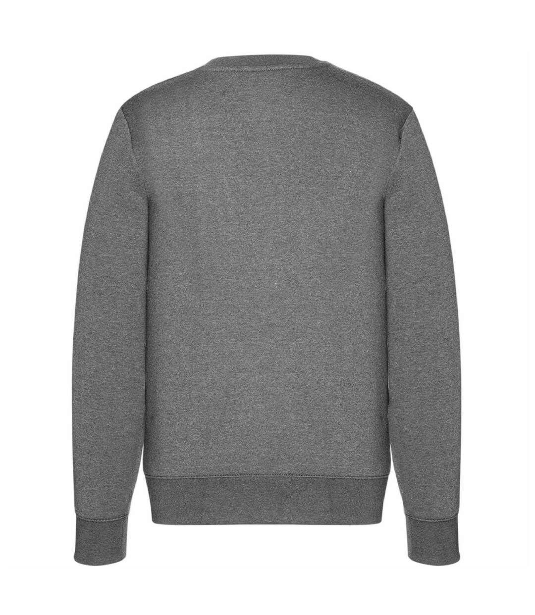 Mens Fleece Crew Neck Sweatshirt Charcoal Marl Slazenger-3