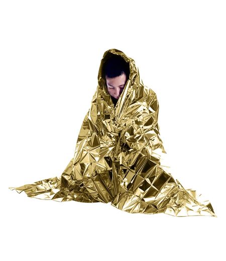 Frederik 2 Function Emergency Blanket One Size Gold Silver Bullet
