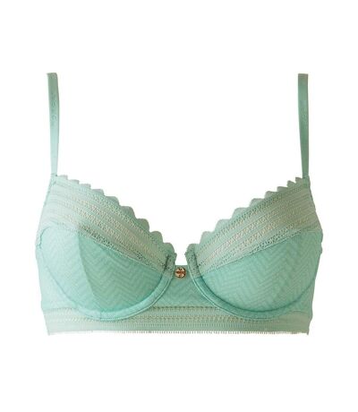 Soutien-gorge corbeille turquoise Tina