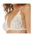 Brassière De Sport Motif/style Uni Femme Blanc Crème Calvin Klein-4