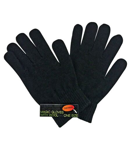 Mens Thin Knitted Winter Magic Thermal Wool Gloves