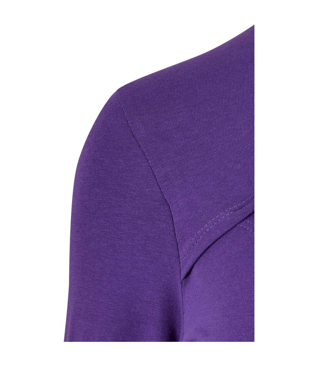 Womens/ladies Cut Out Turtle Neck Long-sleeved Top Real Violet Urban Classics-3
