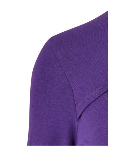 Womens/ladies Cut Out Turtle Neck Long-sleeved Top Real Violet Urban Classics