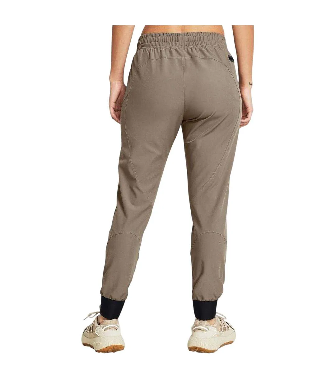 Womens/ladies Unstoppable Performance Tracksuit Bottoms Brown Under Armour-3