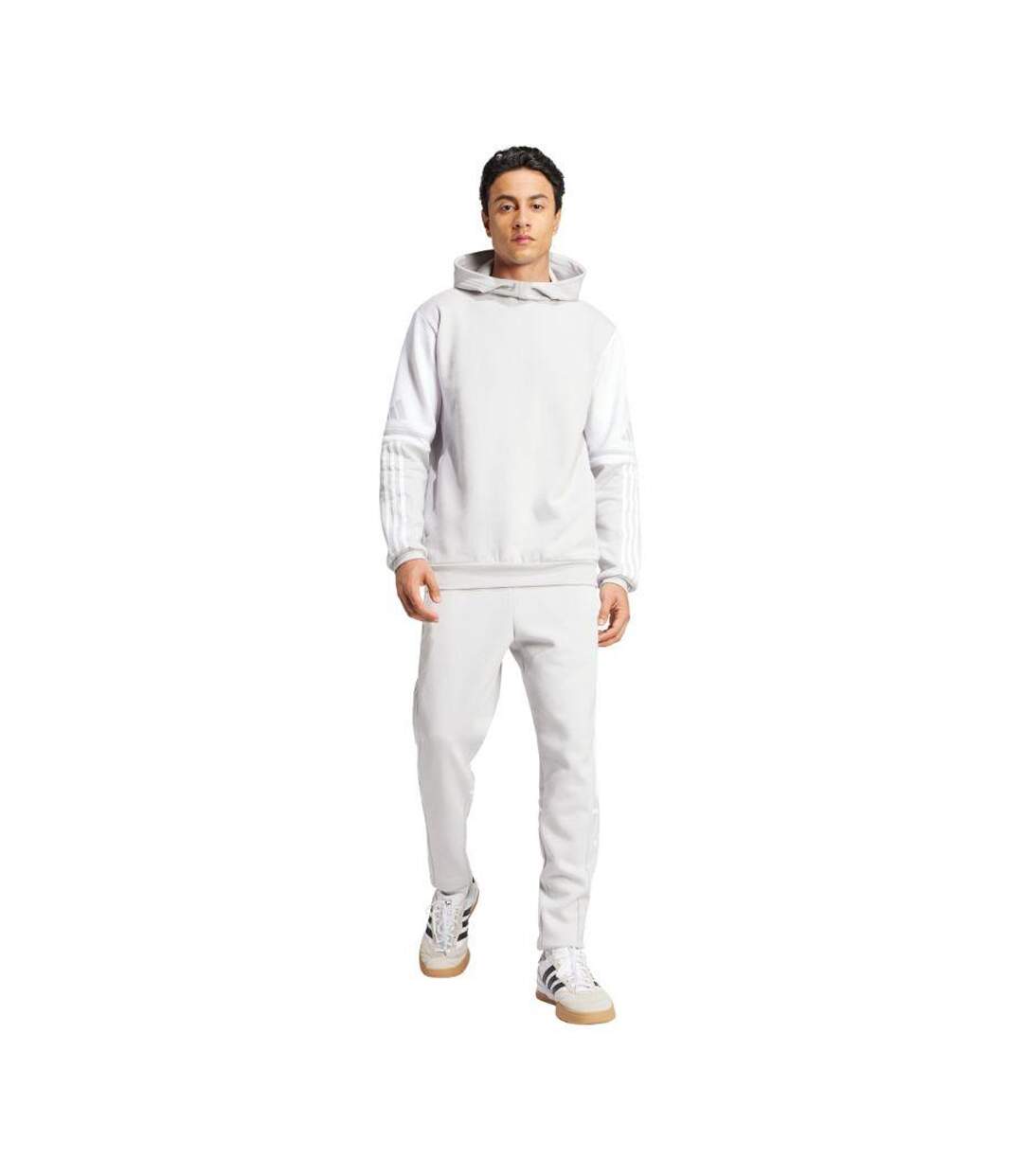 Sweat À Capuche Squadra Homme Gris Adidas-4