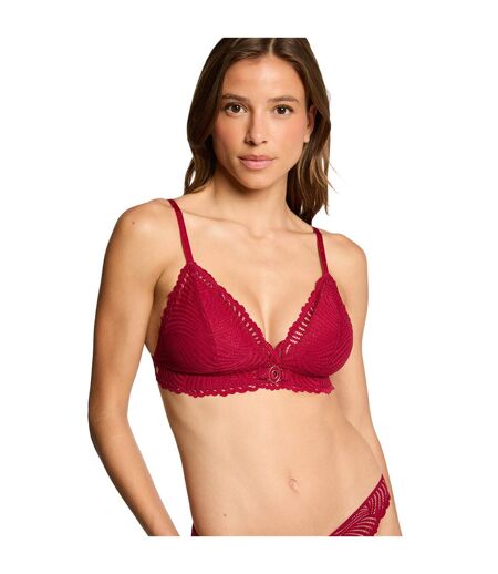 Soutien-gorge souple bordeaux Glory