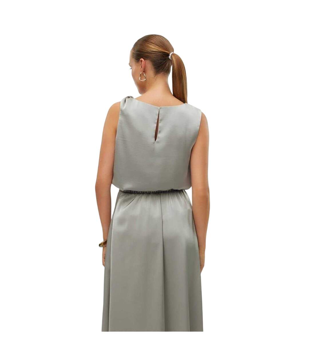 Débardeur Motif/style À Nœud Rita Femme Vert Vero Moda-2