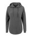 Sweat À Capuche Femme Charbon Chiné Build Your Brand-1