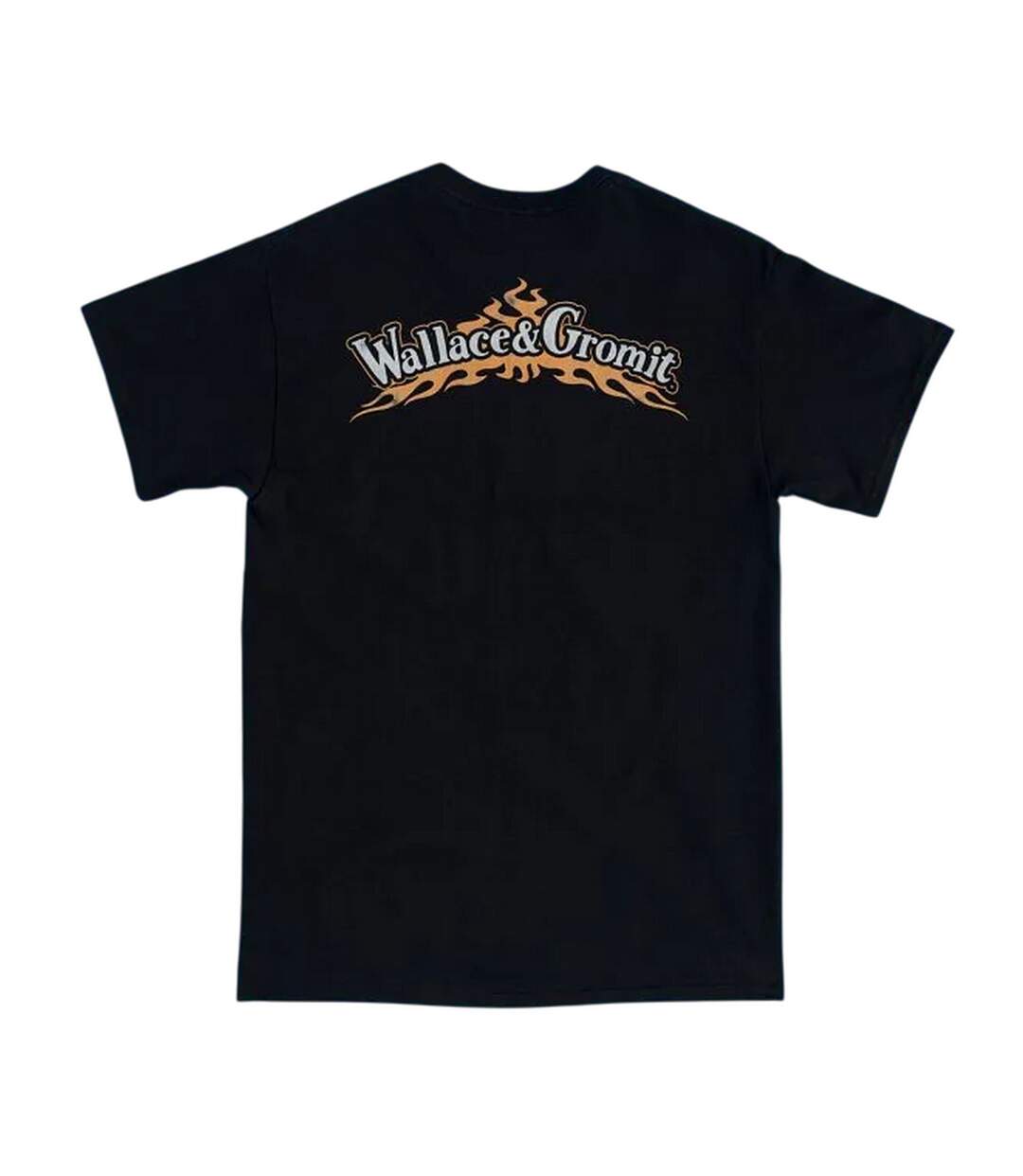 T-shirt Motif/style Motard Life On The Road Adulte Noir Wallace And Gromit-2