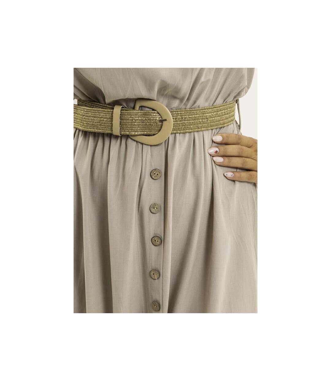 Robe longue avec ceinture ILANEL - Dona X Lisa-3