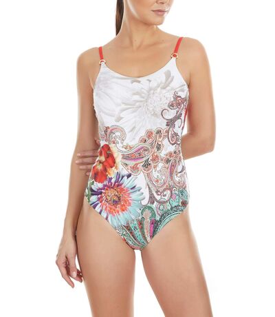 Maillot de bain 1 pièce multipositions Cachemire blanc Selmark Mare