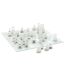 Jeu d'Echecs Verre 25cm Transparent-1