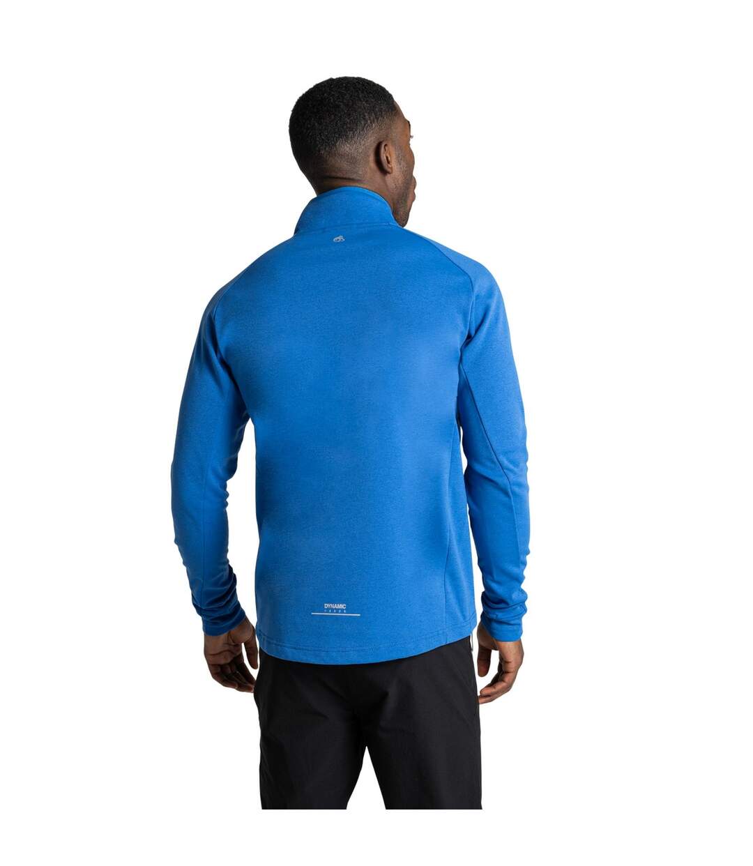 Mens dynamic pro half zip fleece top bolt blue Craghoppers-2