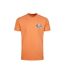 Mens land and sea graphic back print t-shirt pumpkin Weird Fish-1