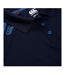 Womens/ladies Elite Polo Shirt Navy True Navy Marl Canterbury-3