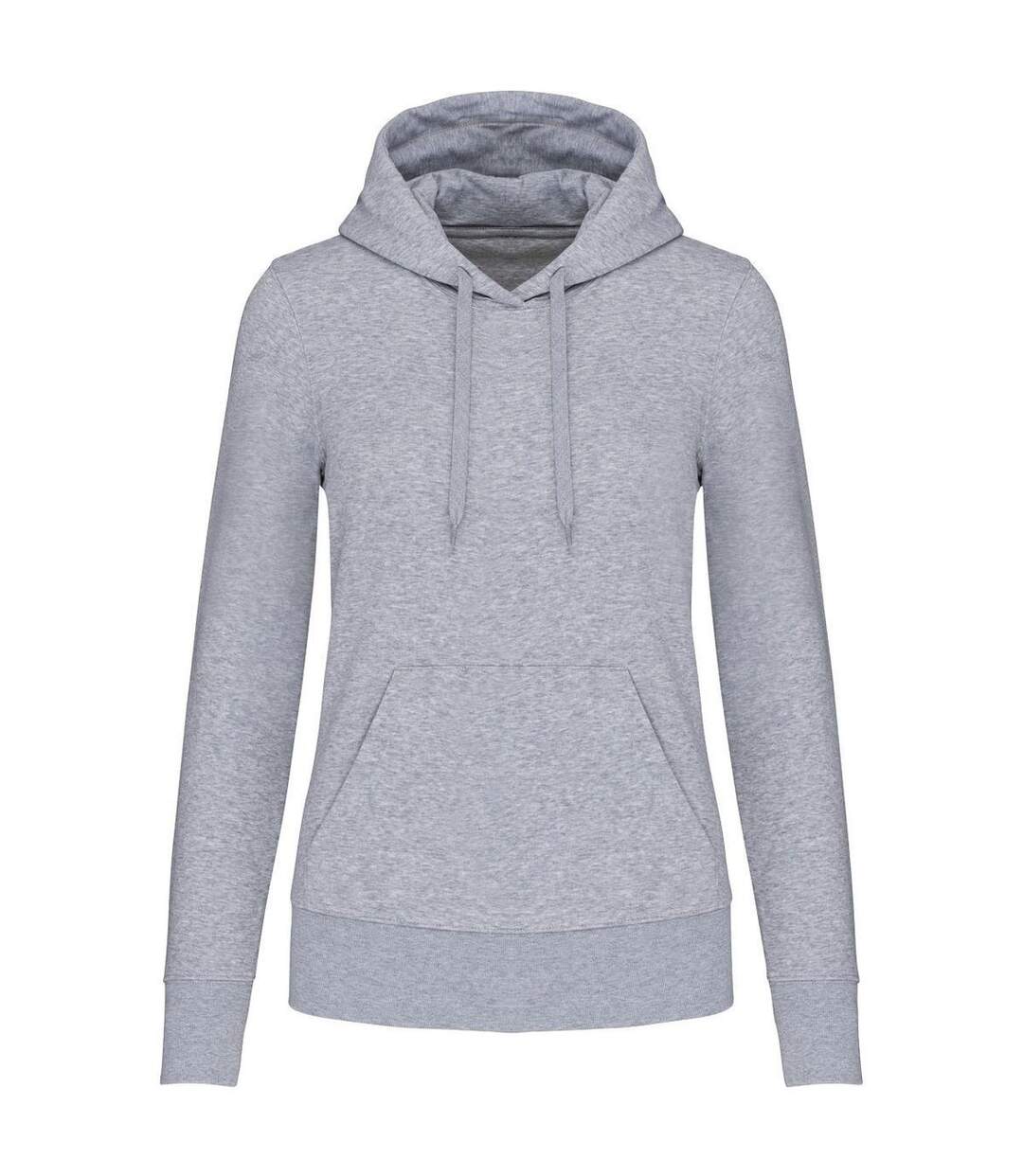 Sweat à capuche écoresponsable - Femme - K4028 - gris chiné