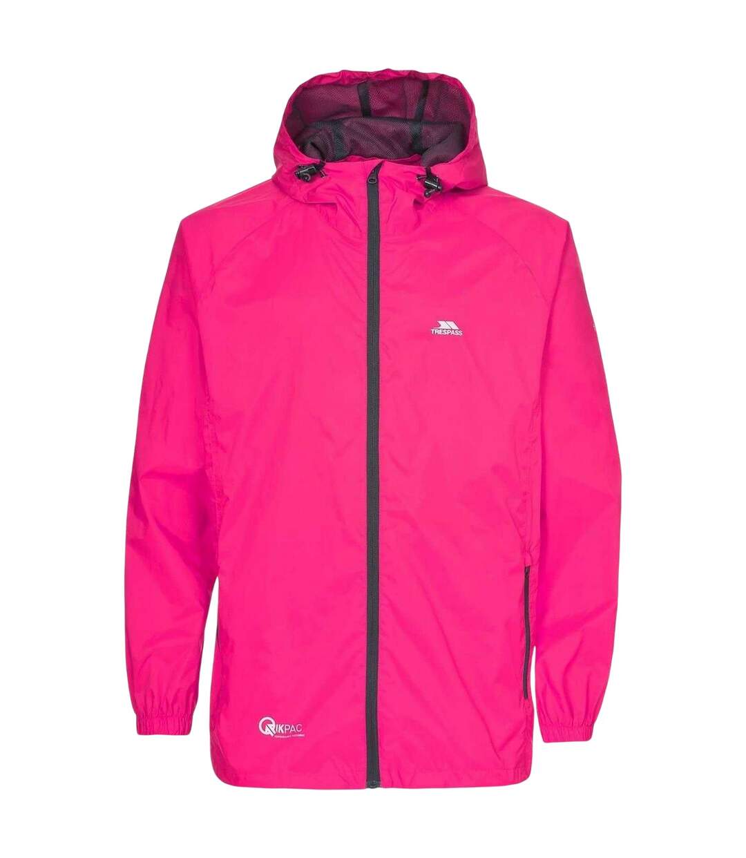 Veste À Capuche Qikpac Femme Rose Foncé Imprimé Trespass-1