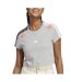 T-shirt gris femme adidas w flower cro - l-1