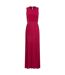 Little Mistress Womens/Ladies Madison Embellished Waist Maxi Dress (Berry Pink) - UTLM1921-2