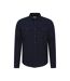 Mens trace flannel long-sleeved shirt navy Mountain Warehouse