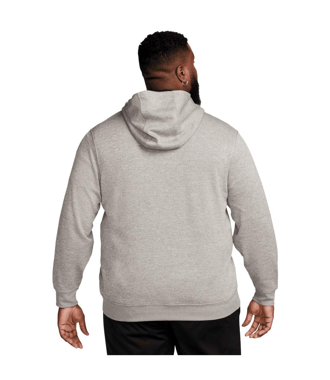 Sweat à capuche homme blanc / gris / argent brossé Nike