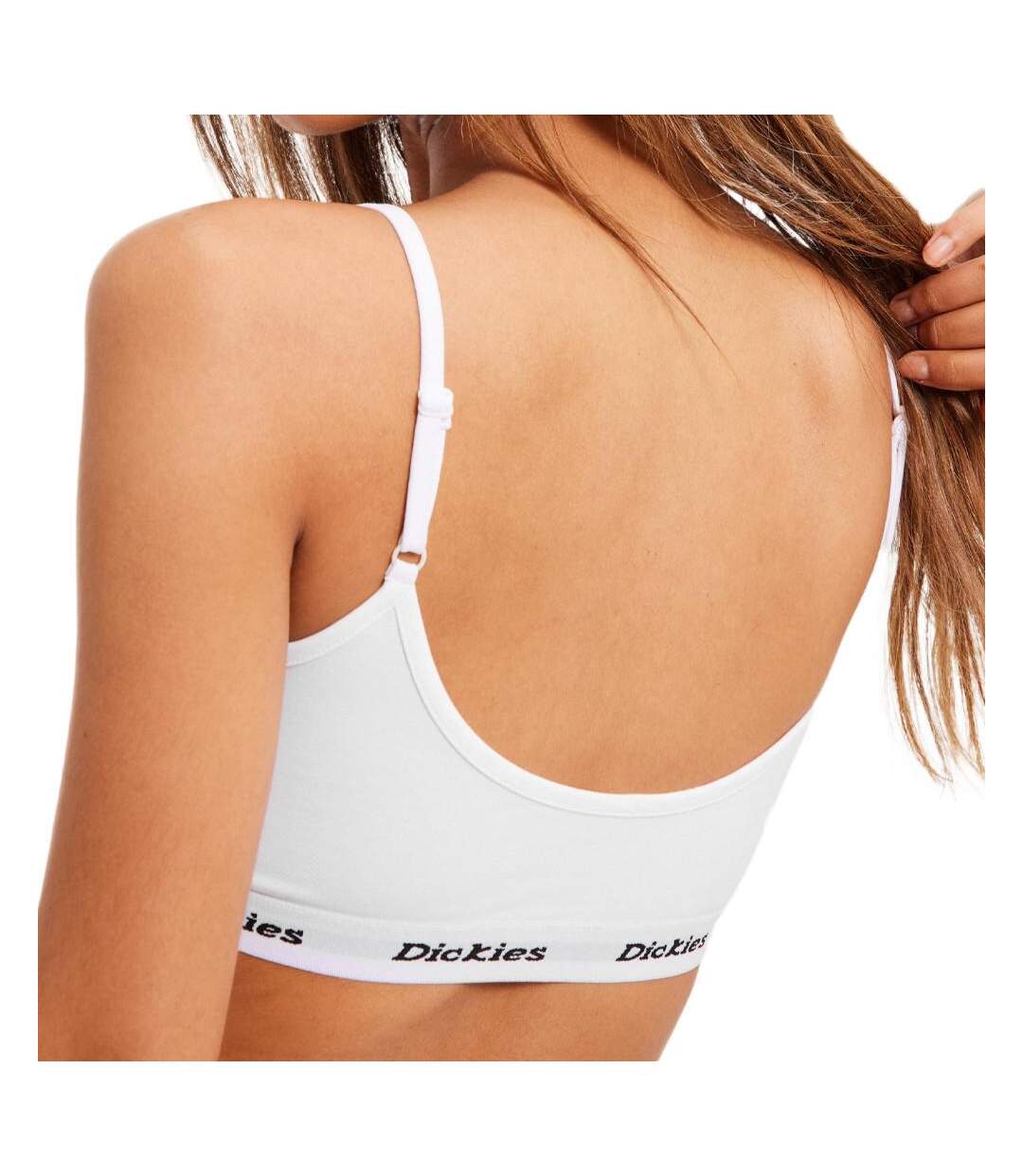 Brassière Blanche Femme Dickies Bralette - S-2