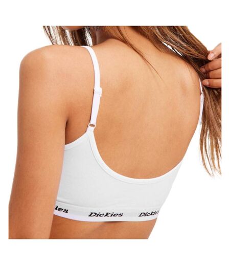 Brassière Blanche Femme Dickies Bralette - S