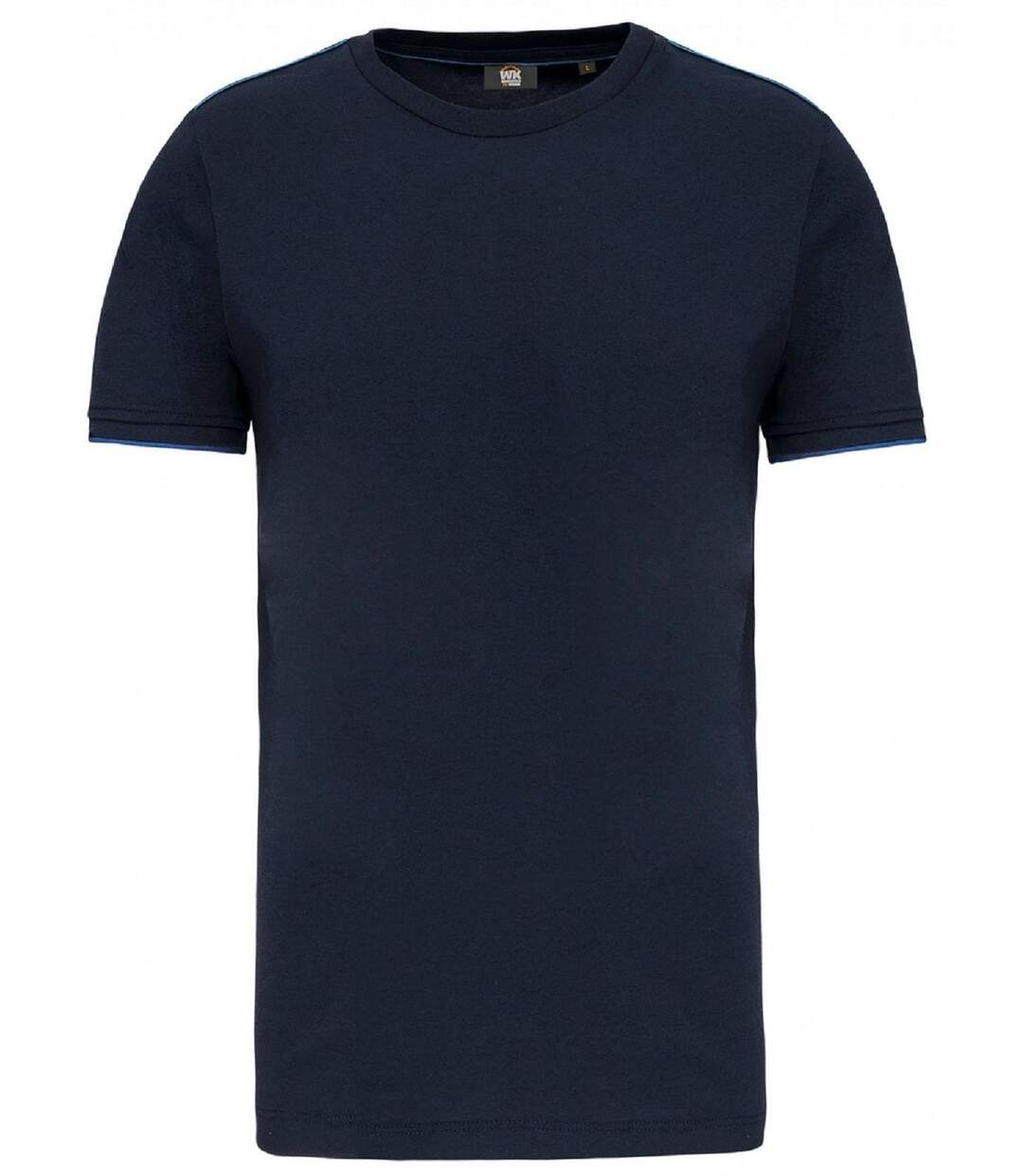 T-shirt professionnel DayToDay pour homme - WK3020 - bleu marine et bleu roi