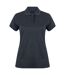 Henbury Womens/Ladies Coolplus® Fitted Polo Shirt (Heather Navy)