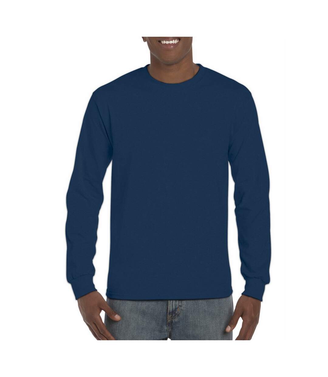 T-shirt Manches Longues Hammer Homme Sport Dark Navy Gildan-1