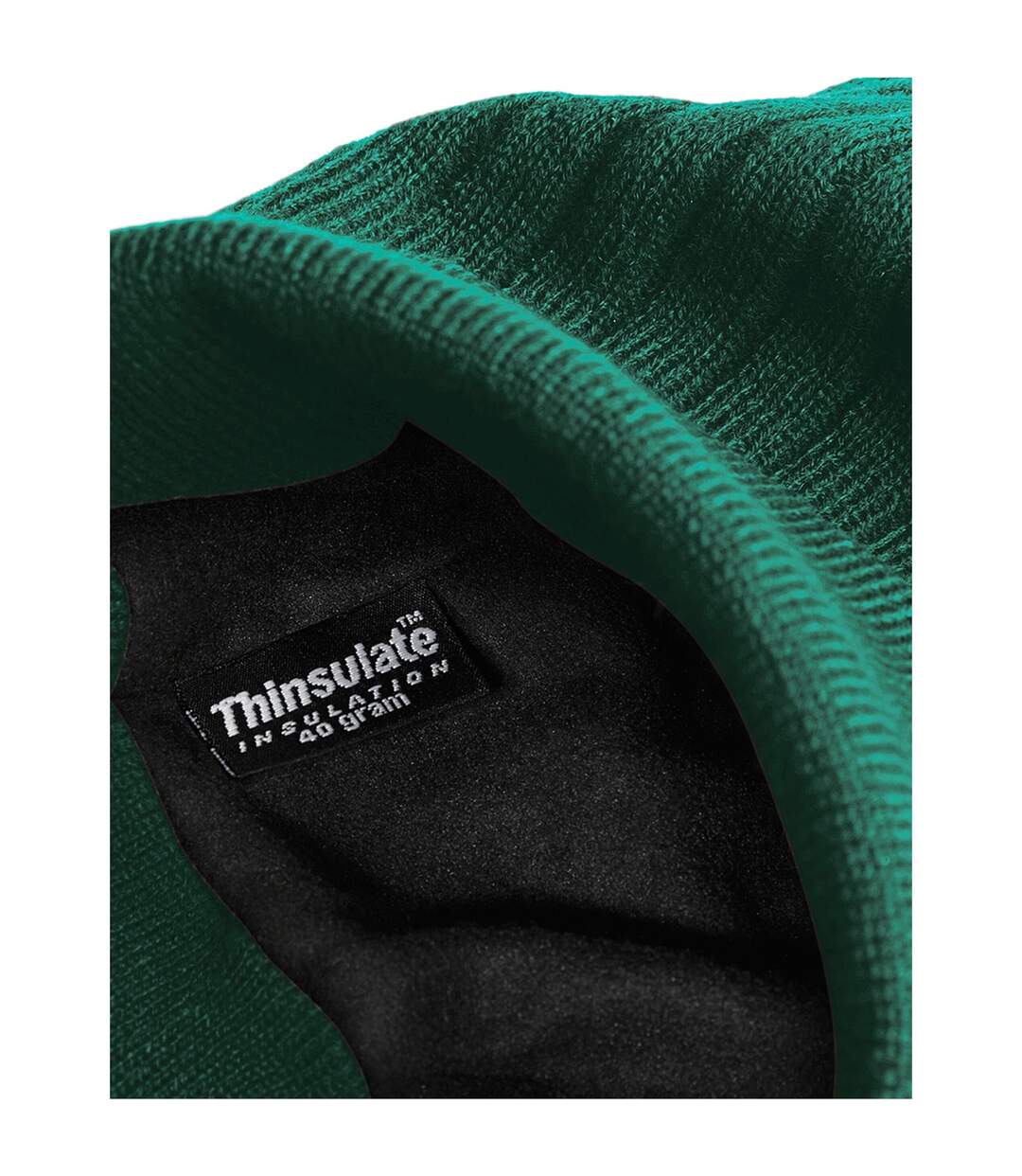 Bonnet Unisexe En Thinsulate Pour Adultes Vert Bouteille Beechfield-2