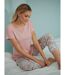 Tenue d'intérieur pyjama legging 7-8 tunique manches courtes Lilly Lisca