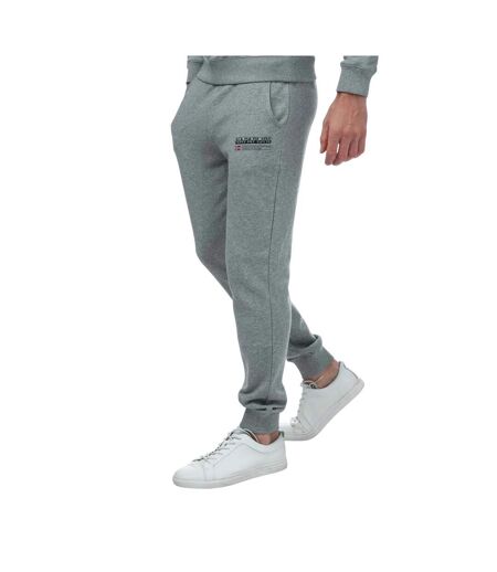 Mens Kasba Logo Jogging Bottoms Grey Marl Napapijri