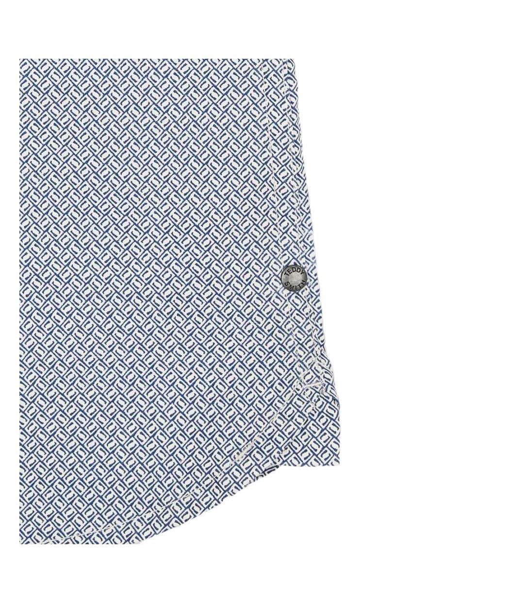 Chemise bleu à motifs homme teddy smith cut  10711556d - l-3