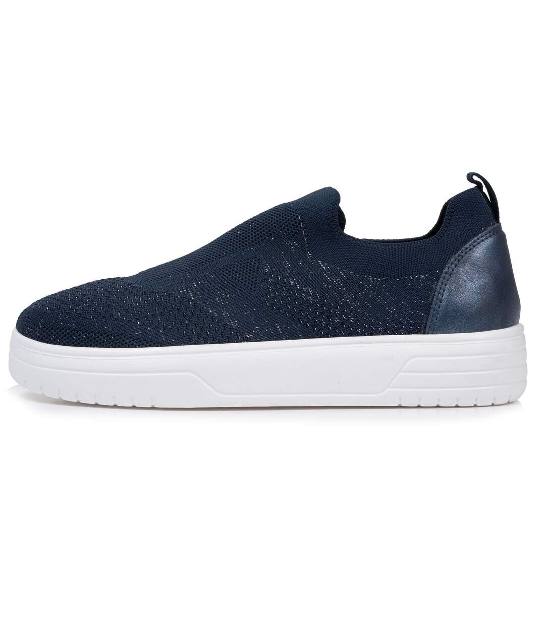 Isotoner Baskets femme slip on, semelle plateforme, confortables, souple et légères-3