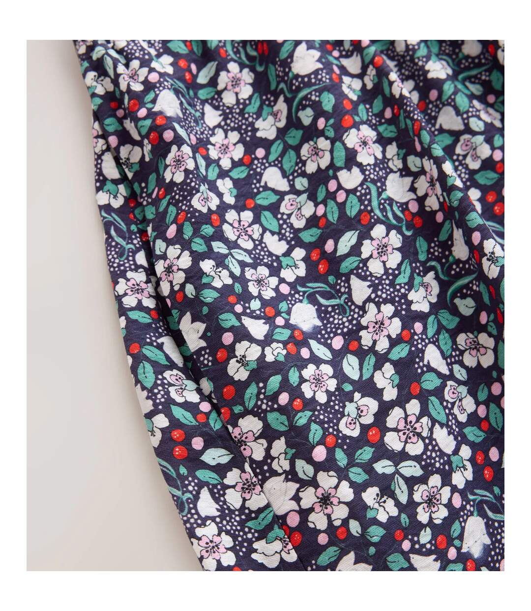 Womens/ladies Floral Smock Panel Mini Dress Black Cath Kidston-4