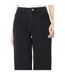 Womens/ladies 7/8 petite wide leg jeans washed black Principles