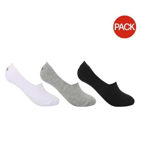 Lot De 3  Chaussettes Femme Noir Blanc Gris USA Pro