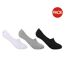 Lot De 3  Chaussettes Femme Noir Blanc Gris USA Pro-1