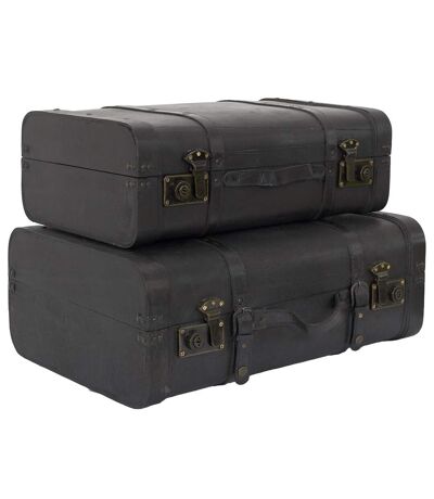 Lot de 2 malles collection CHARBON D'ANTAN