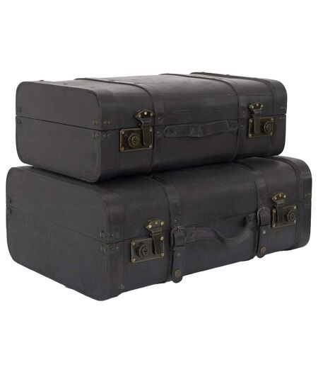 Lot de 2 malles collection CHARBON D'ANTAN