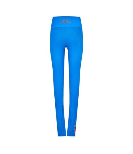 Womens/ladies Series-5 Skyscraper Full Length Leggings Blue Skins