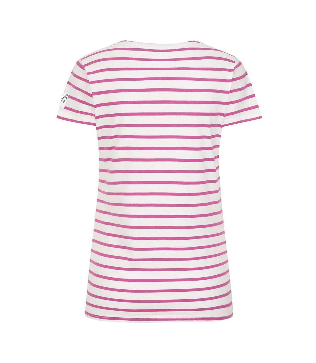 Womens/ladies Breton Top Raspberry Lazy Jacks-3