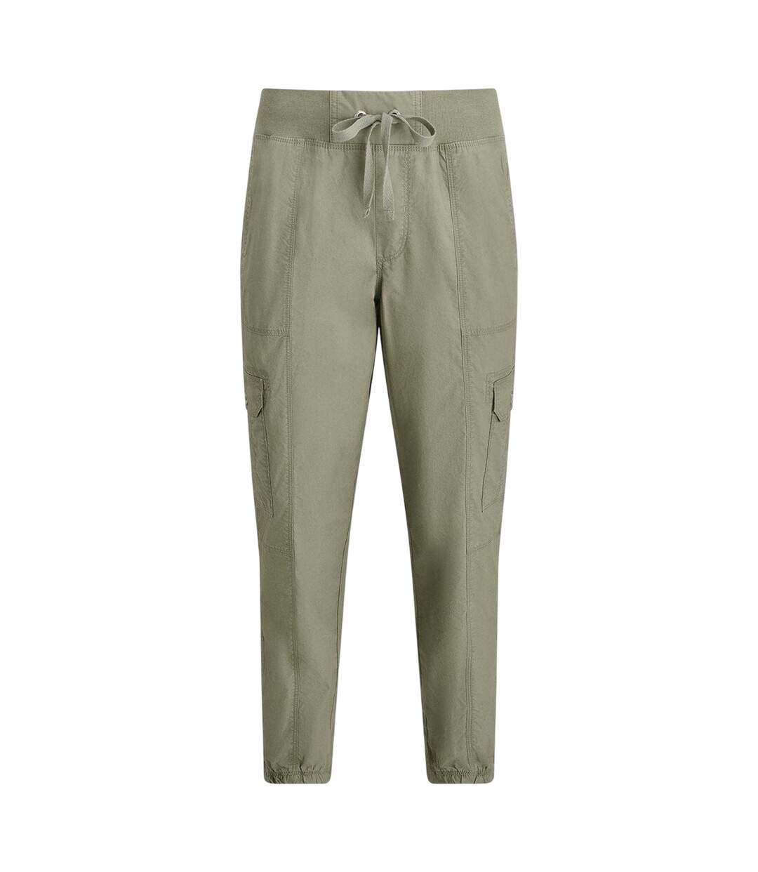 Womens/ladies Drawstring Waist Cargo Jogging Bottoms Bayleaf DKNY-2